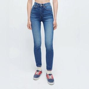 Re/Done 90s high rise ankle stretch jeans